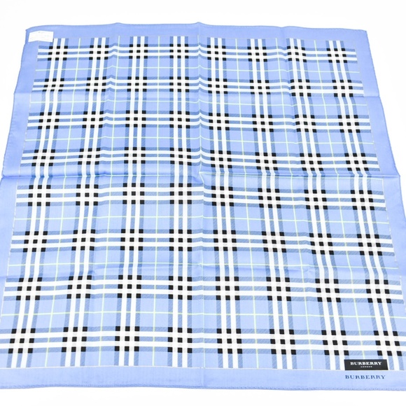 Burberry Accessories - Burberry Blue "Nova Check" & Logo (Q) Scarf/Wrap